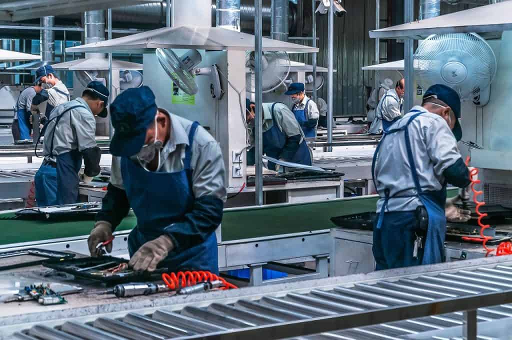 factory workers
